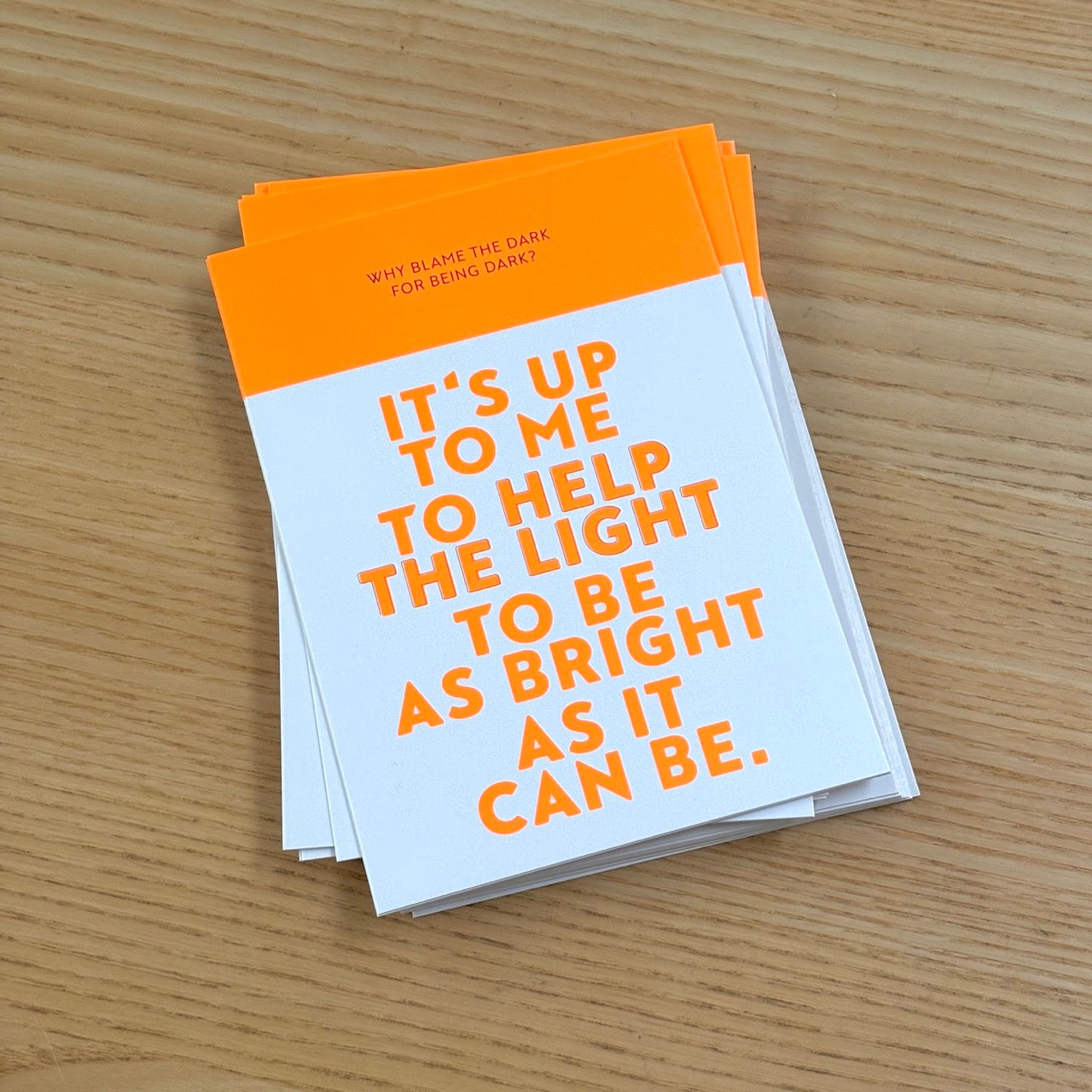 HELP THE LIGHT | Postkarte