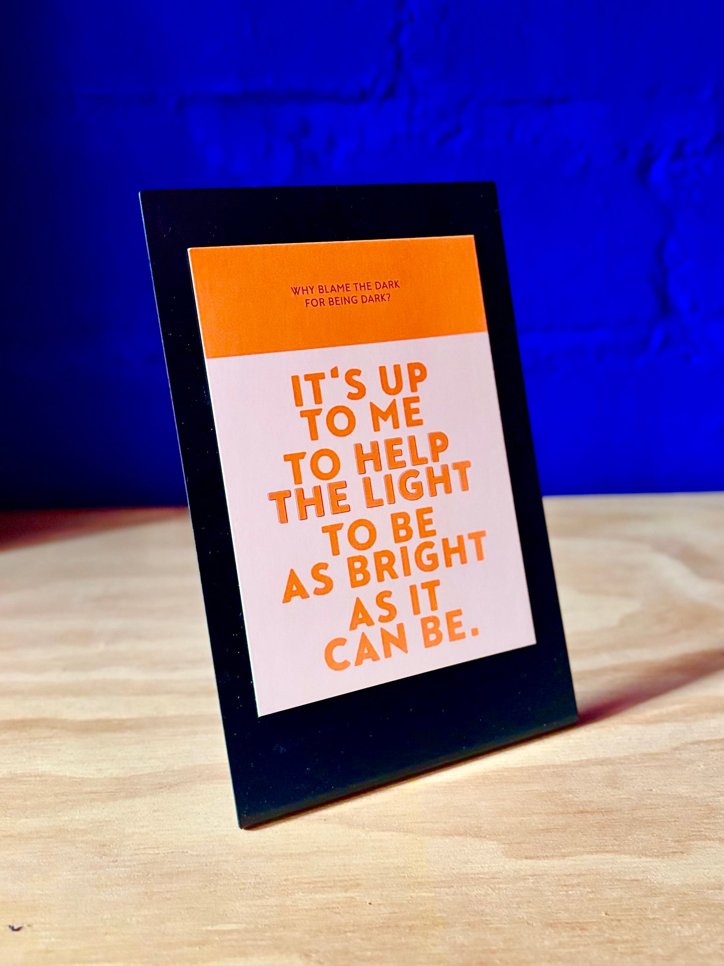 HELP THE LIGHT | Postkarte