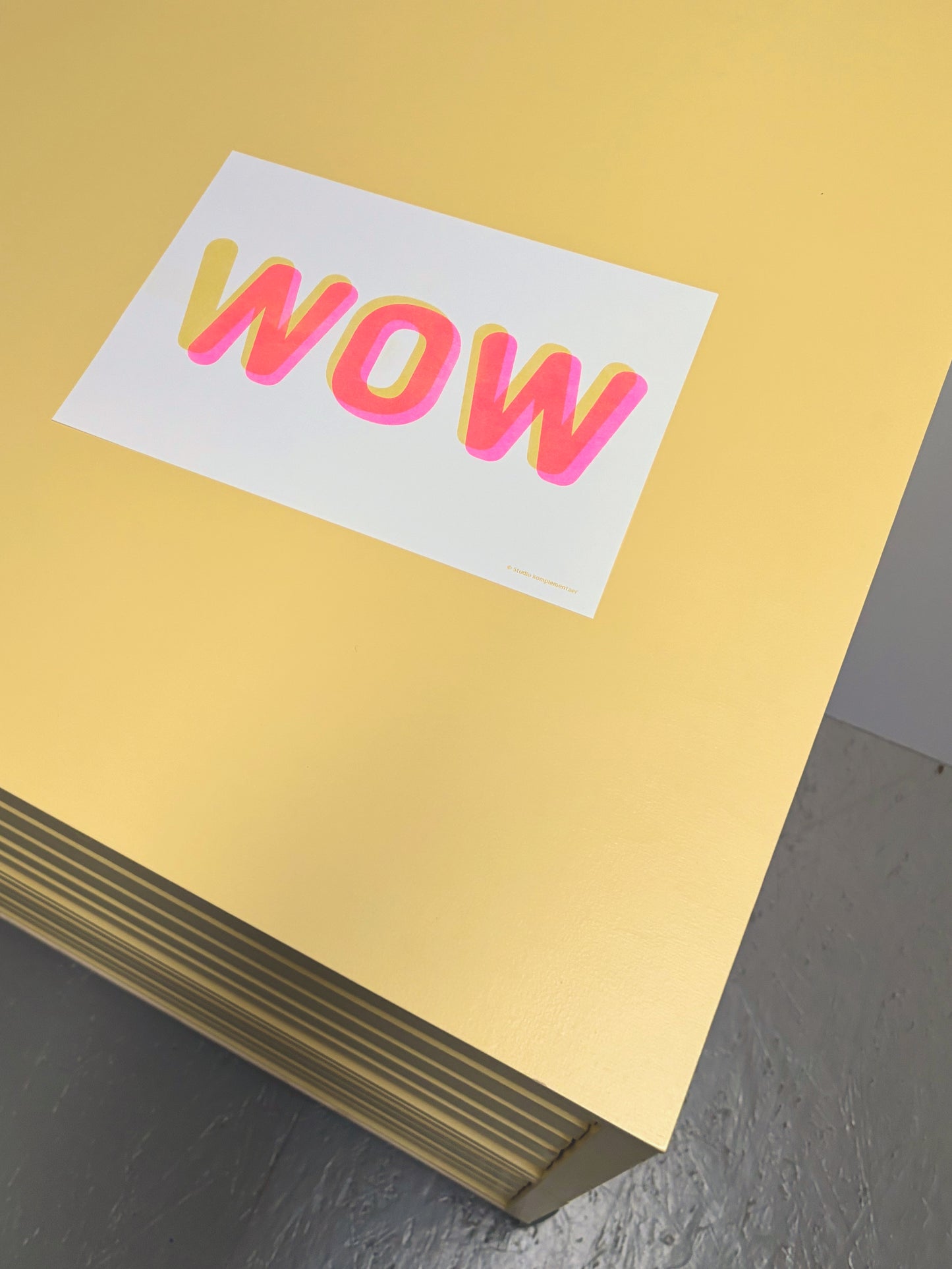 NOW WOW Plakat | Risographie