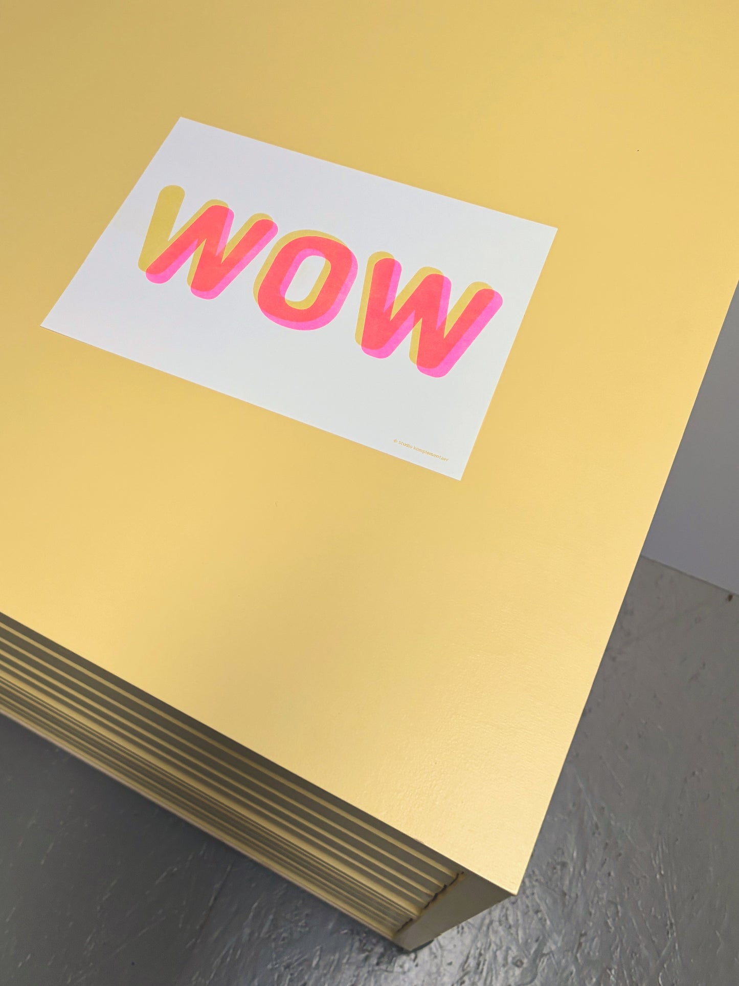 NOW WOW Plakat | Risographie