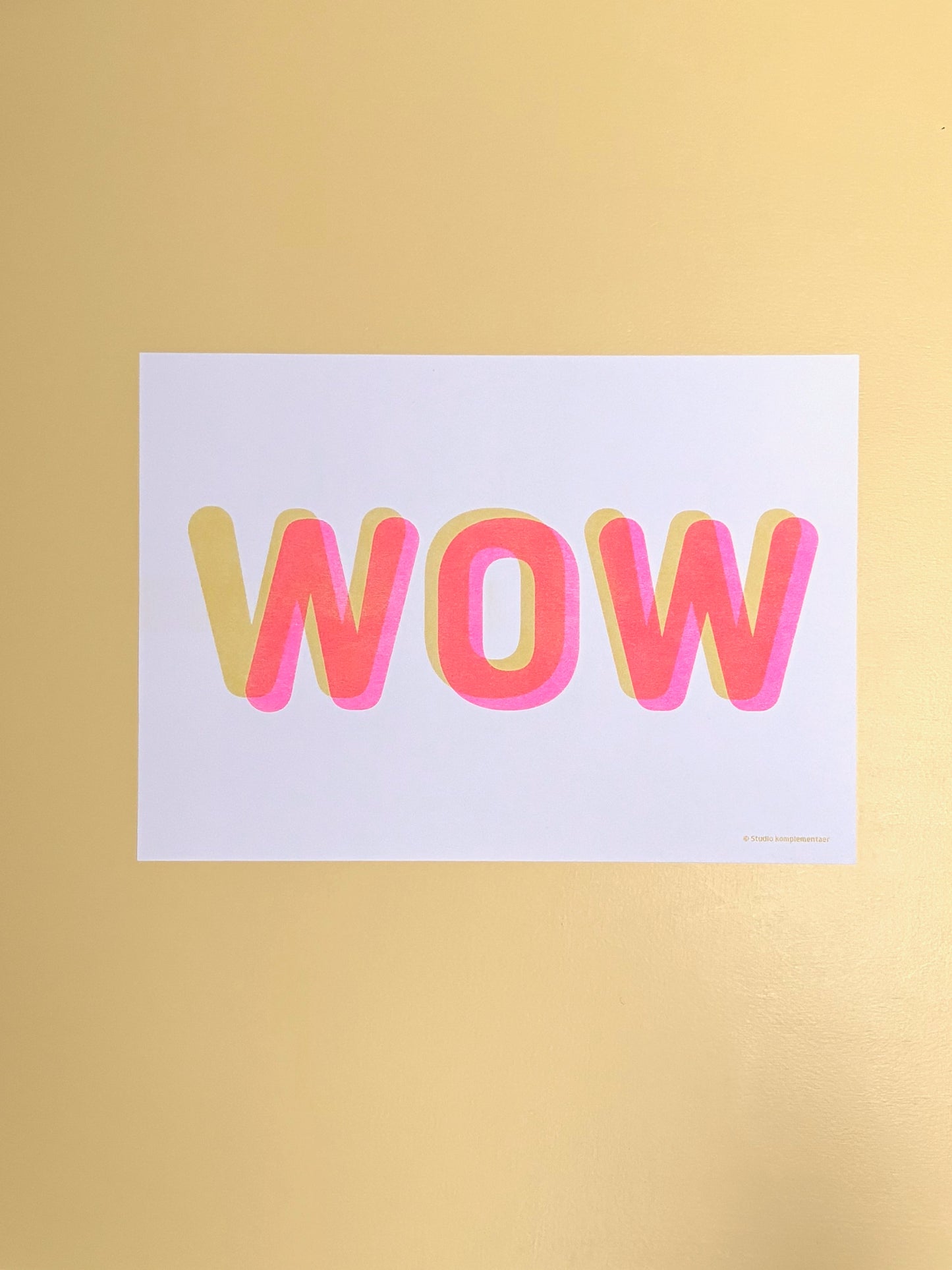 NOW WOW Plakat | Risographie