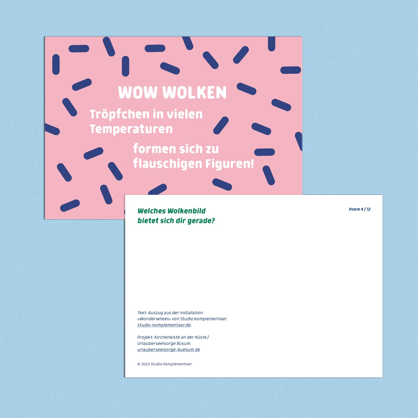 WONDERWHEEL Poems | Postkarten-Set 2 › Wetter