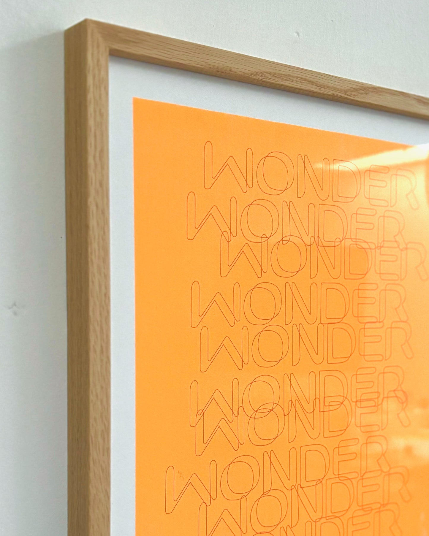 WONDER Plakat (Englisch!) | Unikat aus Stift-Strichen