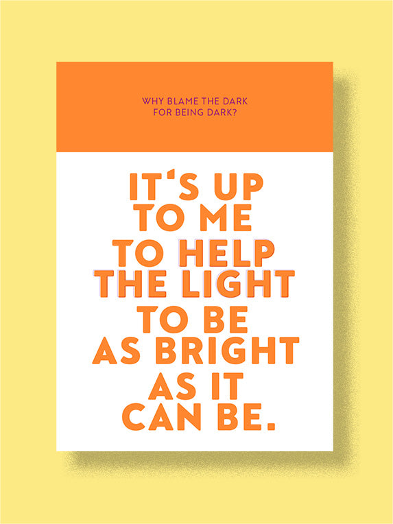 HELP THE LIGHT | Postkarte
