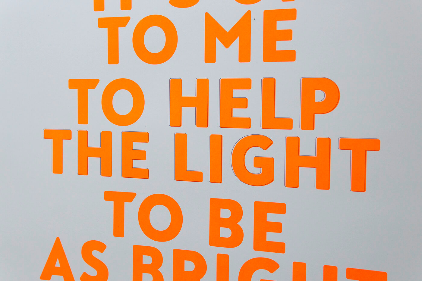 HELP THE LIGHT Plakat | A1 Offset