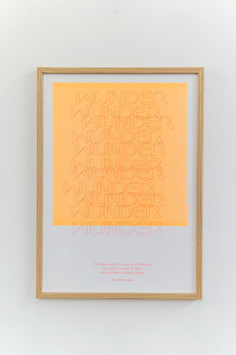 WUNDER Plakat | Unikat aus Stift-Strichen
