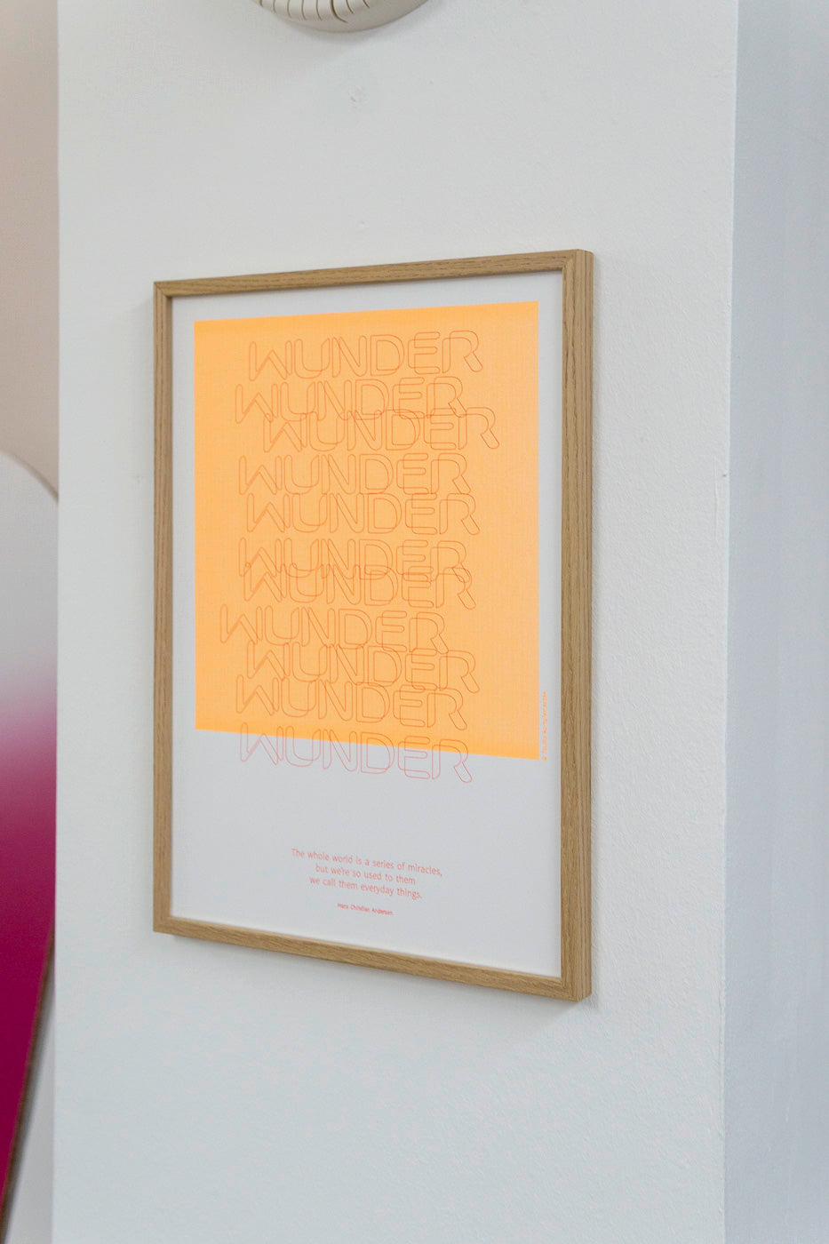 WUNDER Plakat | Unikat aus Stift-Strichen