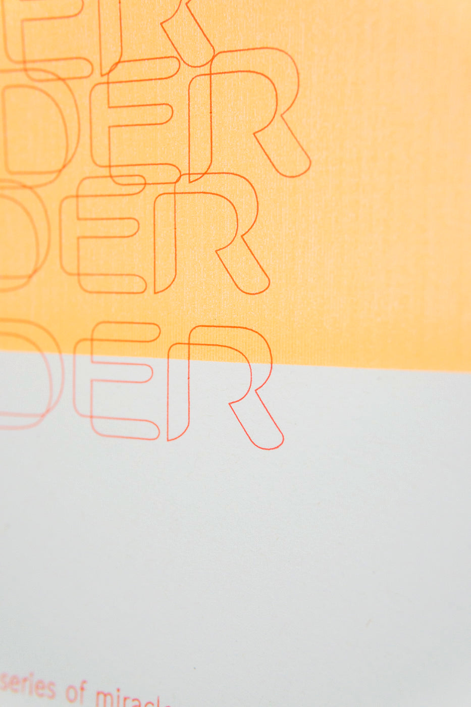 WONDER Plakat (Englisch!) | Unikat aus Stift-Strichen