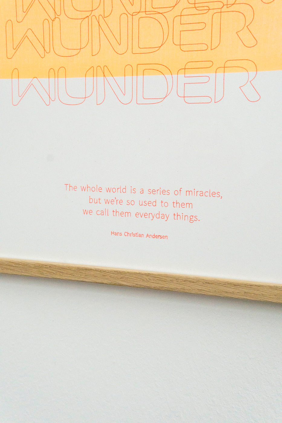 WUNDER Plakat | Unikat aus Stift-Strichen