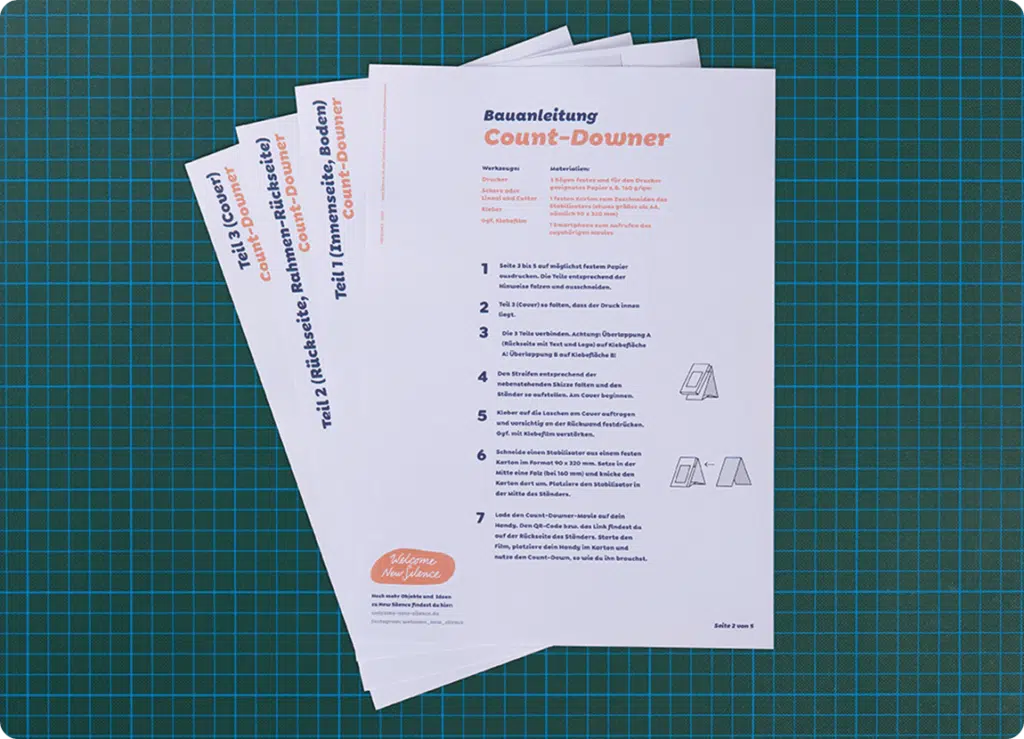 WNS | COUNT-DOWNER | Bastelanleitung