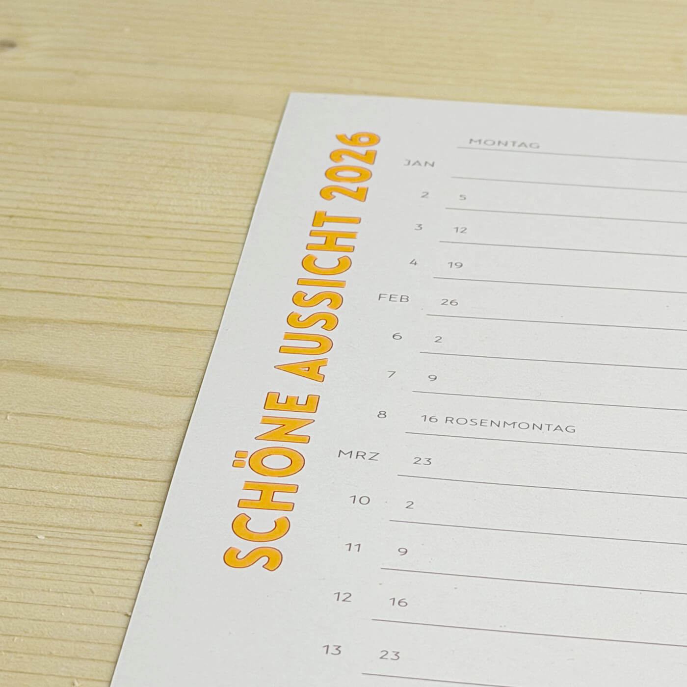 SCHÖNE AUSSICHT 2026 | Plakatkalender