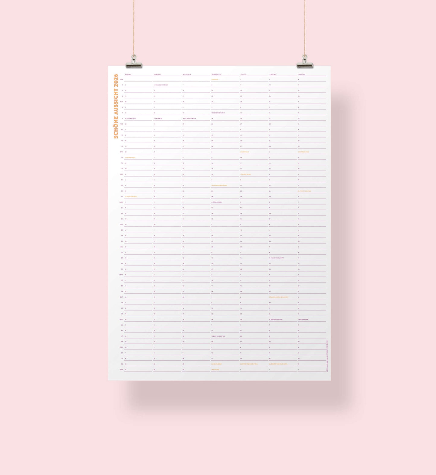 SCHÖNE AUSSICHT 2026 | Plakatkalender